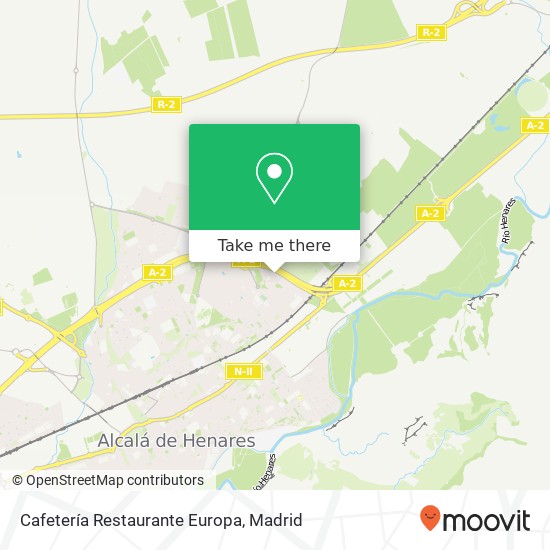 Cafetería Restaurante Europa map