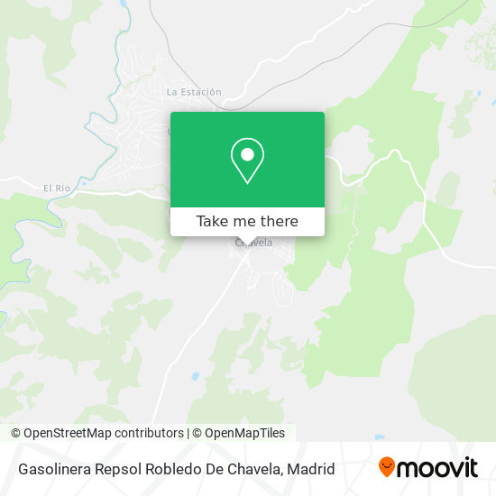 mapa Gasolinera Repsol Robledo De Chavela