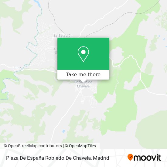 Plaza De España Robledo De Chavela map