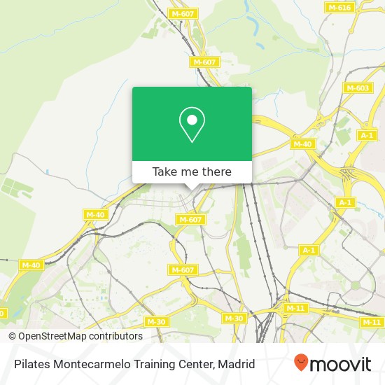 mapa Pilates Montecarmelo Training Center