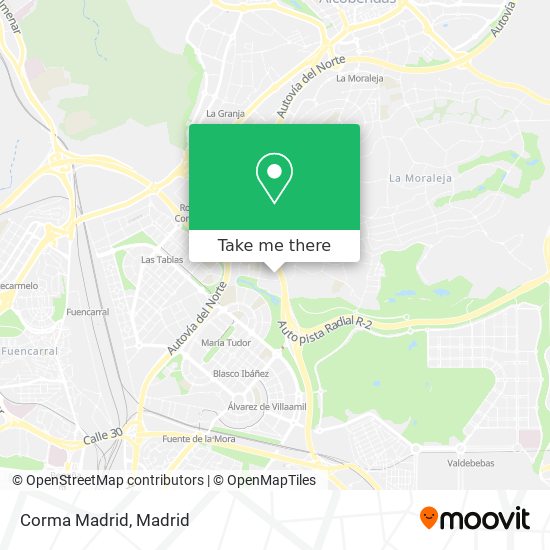 Corma Madrid map