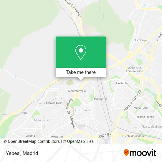 Yebes' map