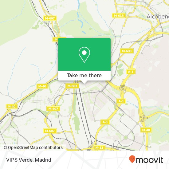 mapa VIPS Verde