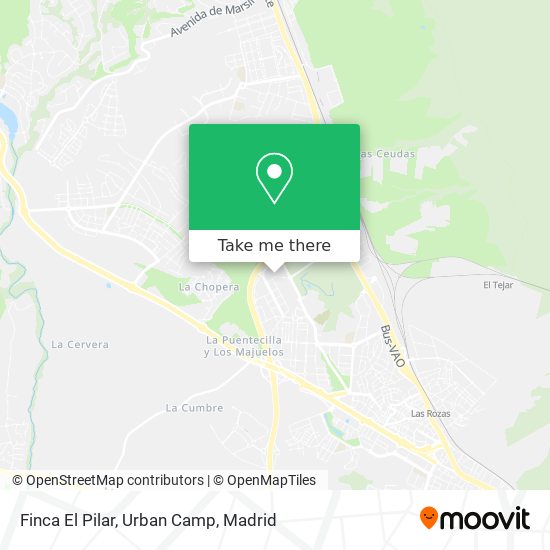 Finca El Pilar, Urban Camp map