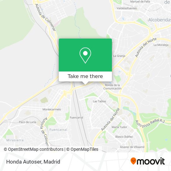 mapa Honda Autoser