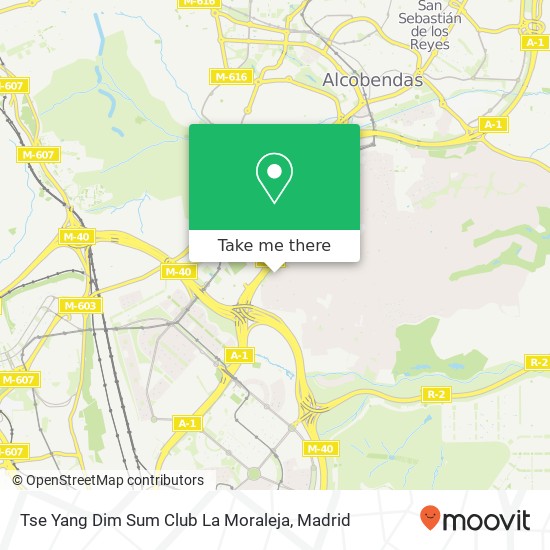 Tse Yang Dim Sum Club La Moraleja map