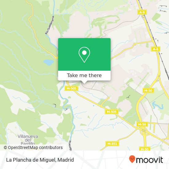 mapa La Plancha de Miguel