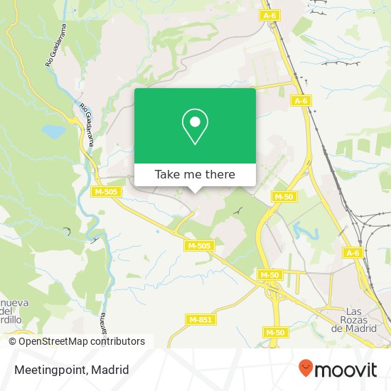 mapa Meetingpoint