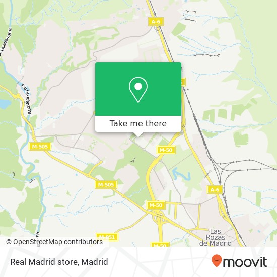 Real Madrid store map