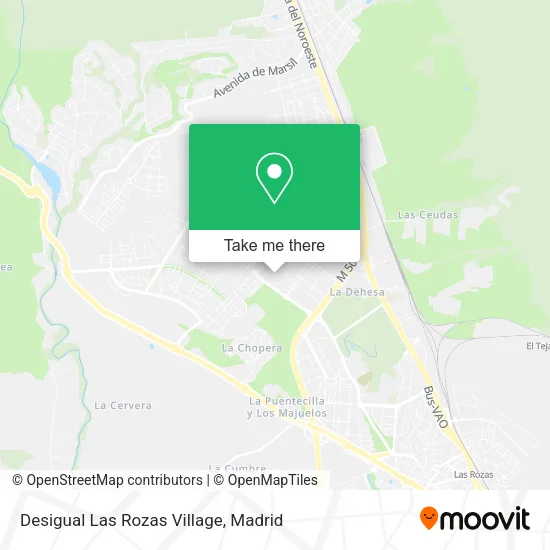 Desigual Las Rozas Village map