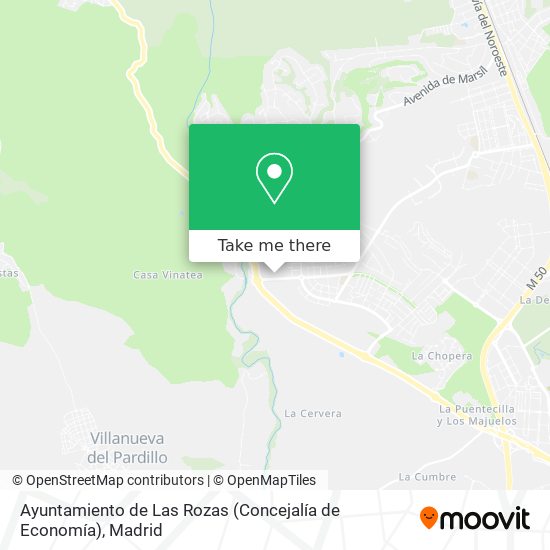 mapa Ayuntamiento de Las Rozas (Concejalía de Economía)