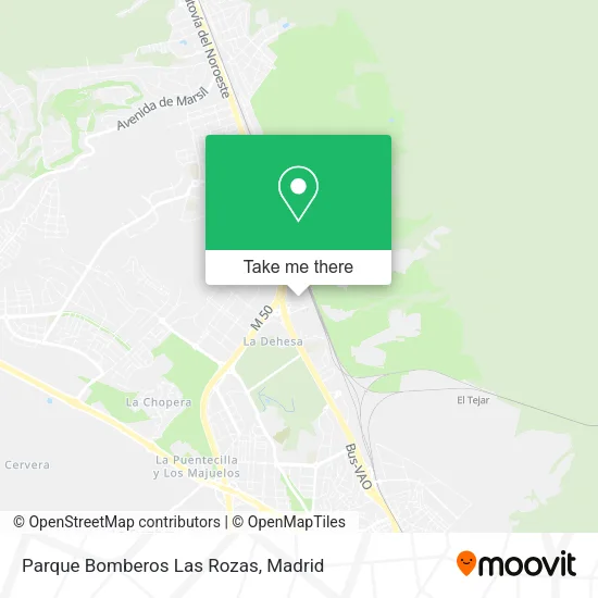 Parque Bomberos Las Rozas map
