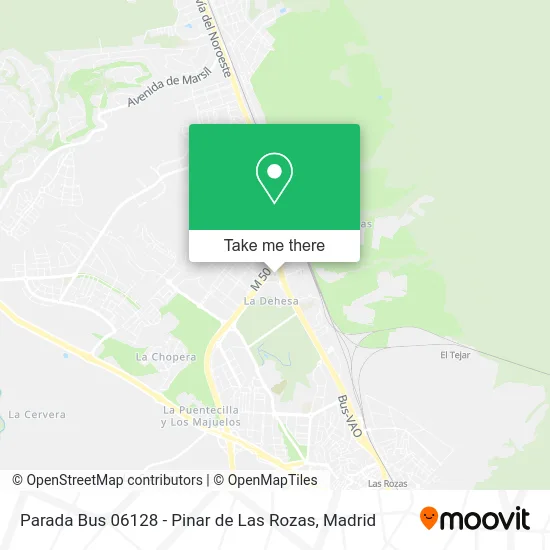 Parada Bus 06128 - Pinar de Las Rozas map