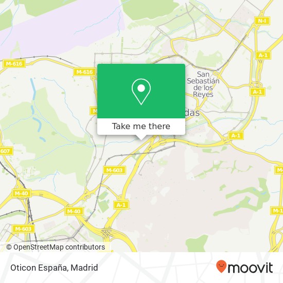 Oticon España map