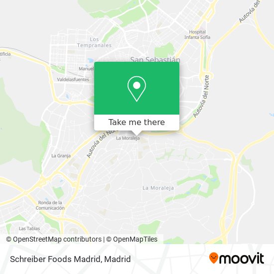 Schreiber Foods Madrid map