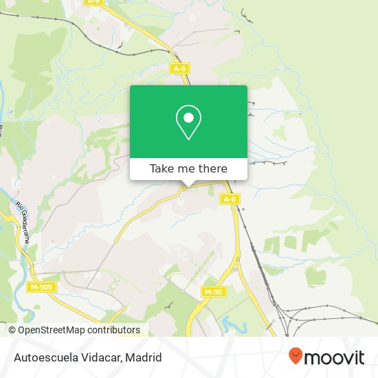 Autoescuela Vidacar map