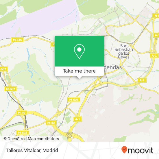 Talleres Vitalcar map