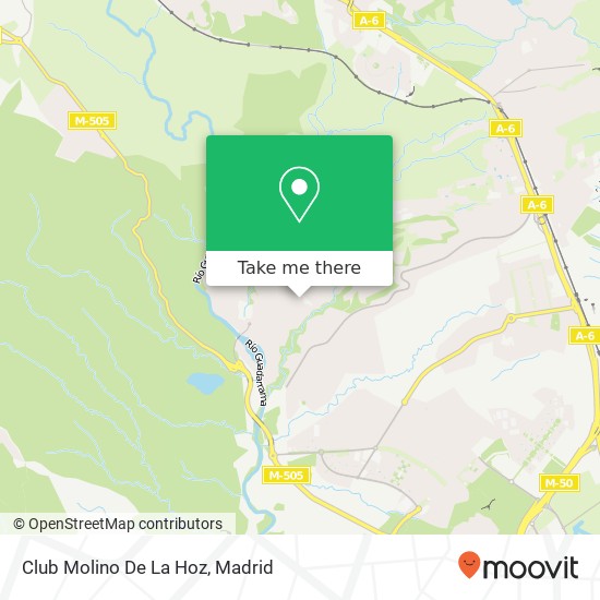 Club Molino De La Hoz map