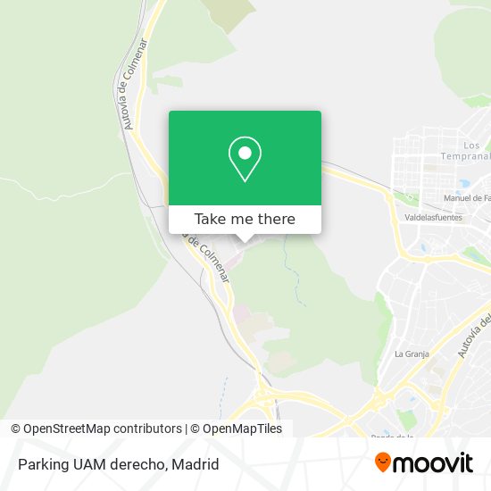 mapa Parking UAM derecho