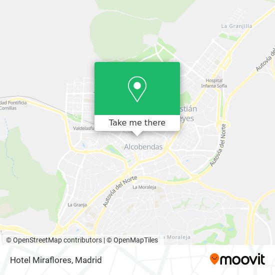 Hotel Miraflores map