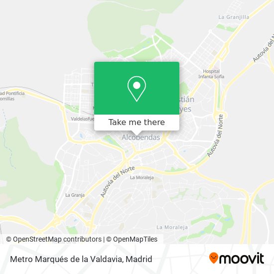 mapa Metro Marqués de la Valdavia