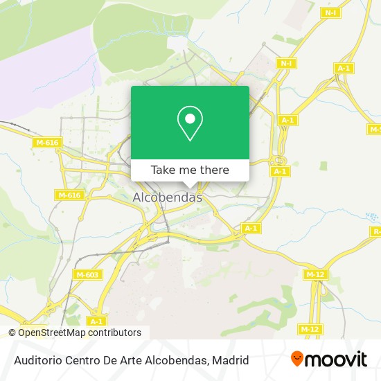 mapa Auditorio Centro De Arte Alcobendas