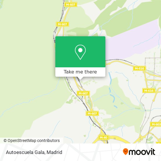 mapa Autoescuela Gala