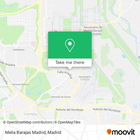Melia Barajas Madrid map