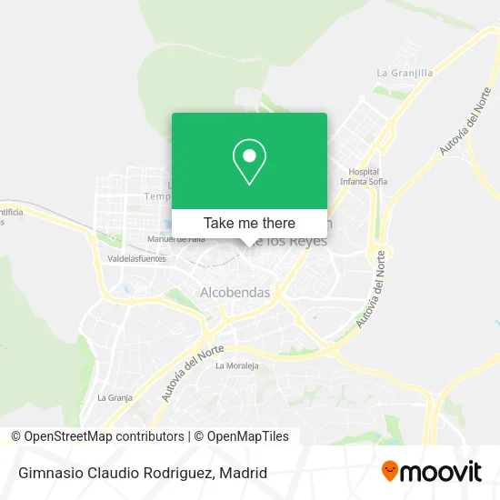 Gimnasio Claudio Rodriguez map