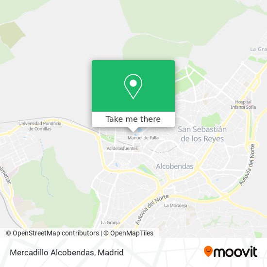 Mercadillo Alcobendas map