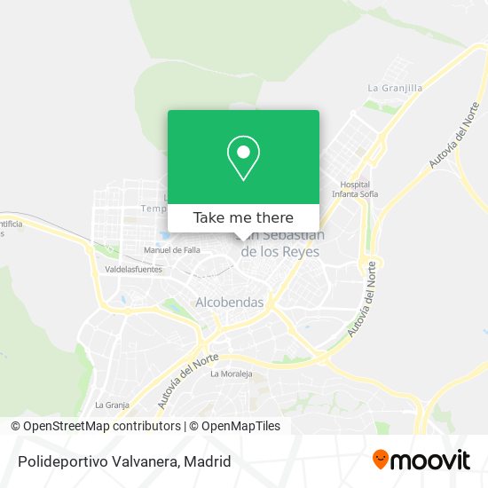 Polideportivo Valvanera map