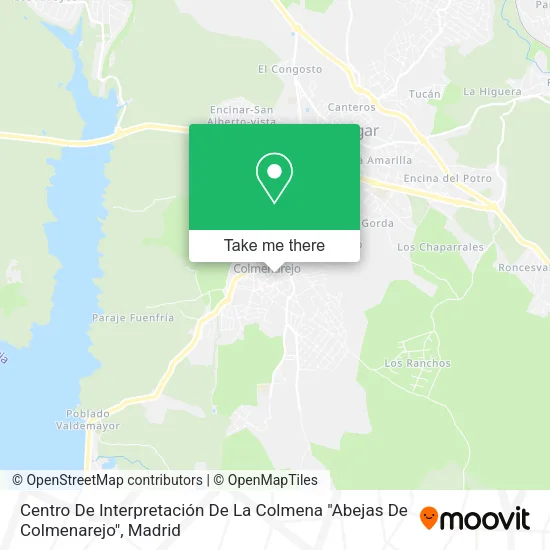 mapa Centro De Interpretación De La Colmena "Abejas De Colmenarejo"