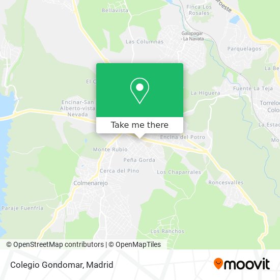 Colegio Gondomar map