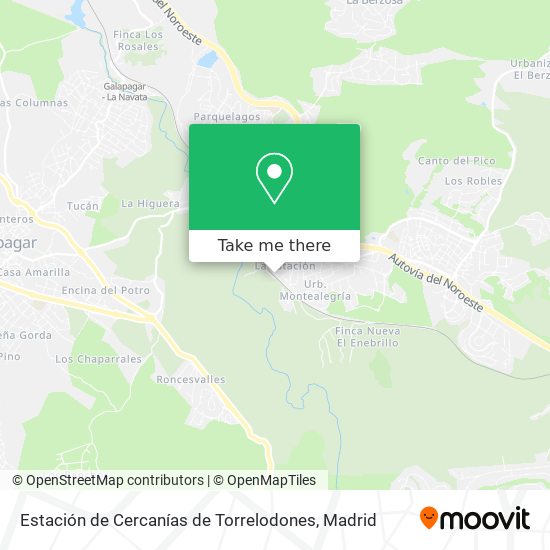 Estación de Cercanías de Torrelodones map