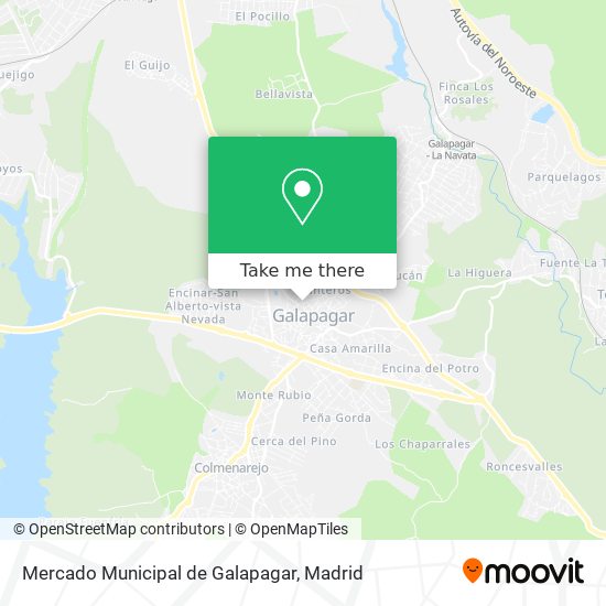 mapa Mercado Municipal de Galapagar
