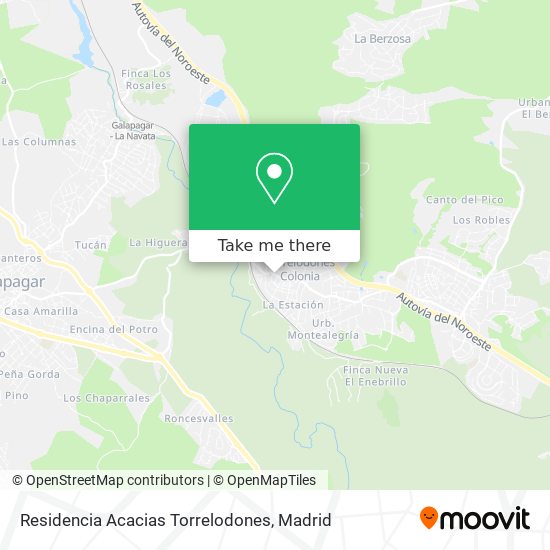 mapa Residencia Acacias Torrelodones