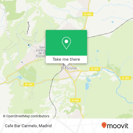 Cafe Bar Carmelo map