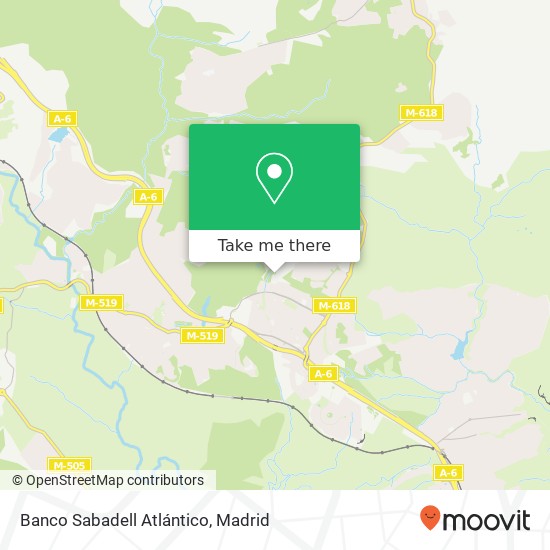 Banco Sabadell Atlántico map