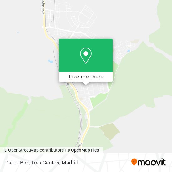 mapa Carril Bici, Tres Cantos