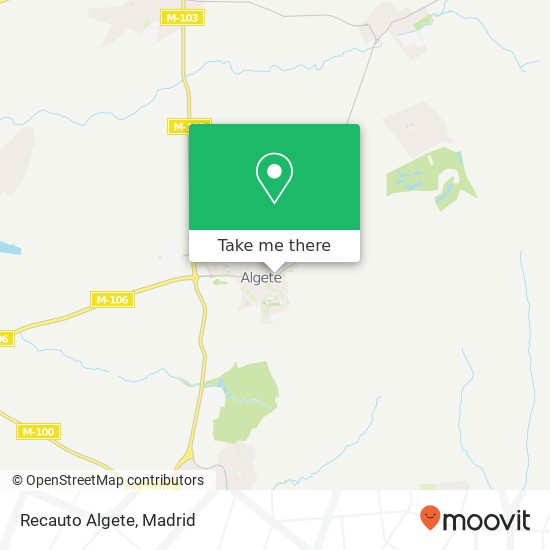 Recauto Algete map