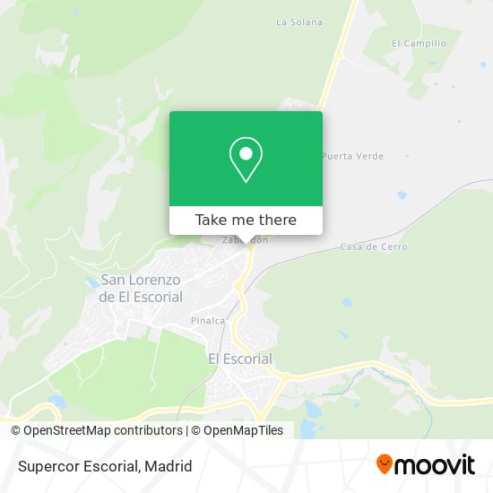 mapa Supercor Escorial