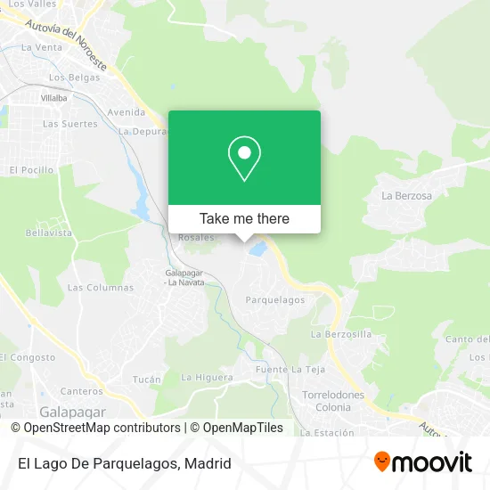 El Lago De Parquelagos map