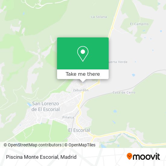 Piscina Monte Escorial map