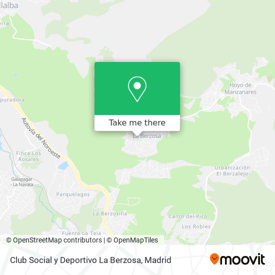 Club Social y Deportivo La Berzosa map