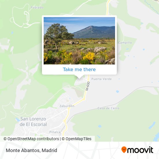 Monte Abantos map