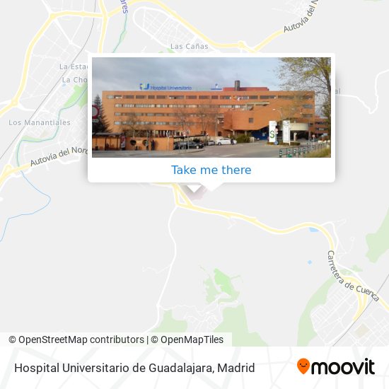 mapa Hospital Universitario de Guadalajara