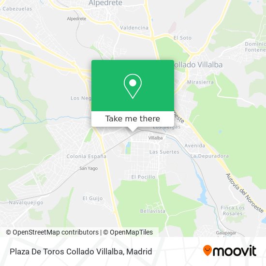 mapa Plaza De Toros Collado Villalba