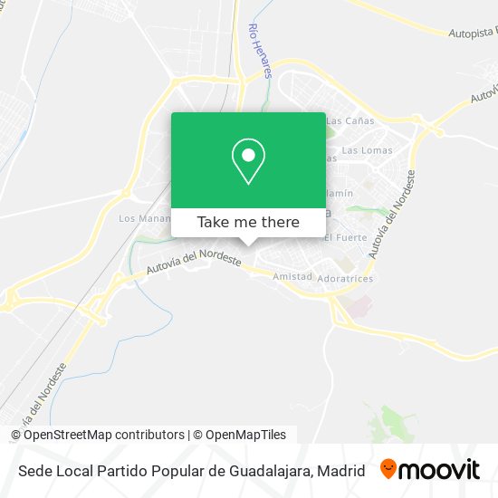 Sede Local Partido Popular de Guadalajara map