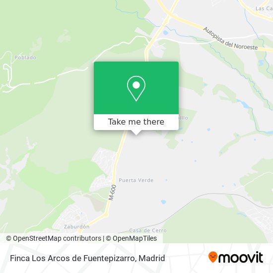 Finca Los Arcos de Fuentepizarro map