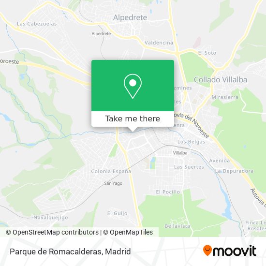 Parque de Romacalderas map